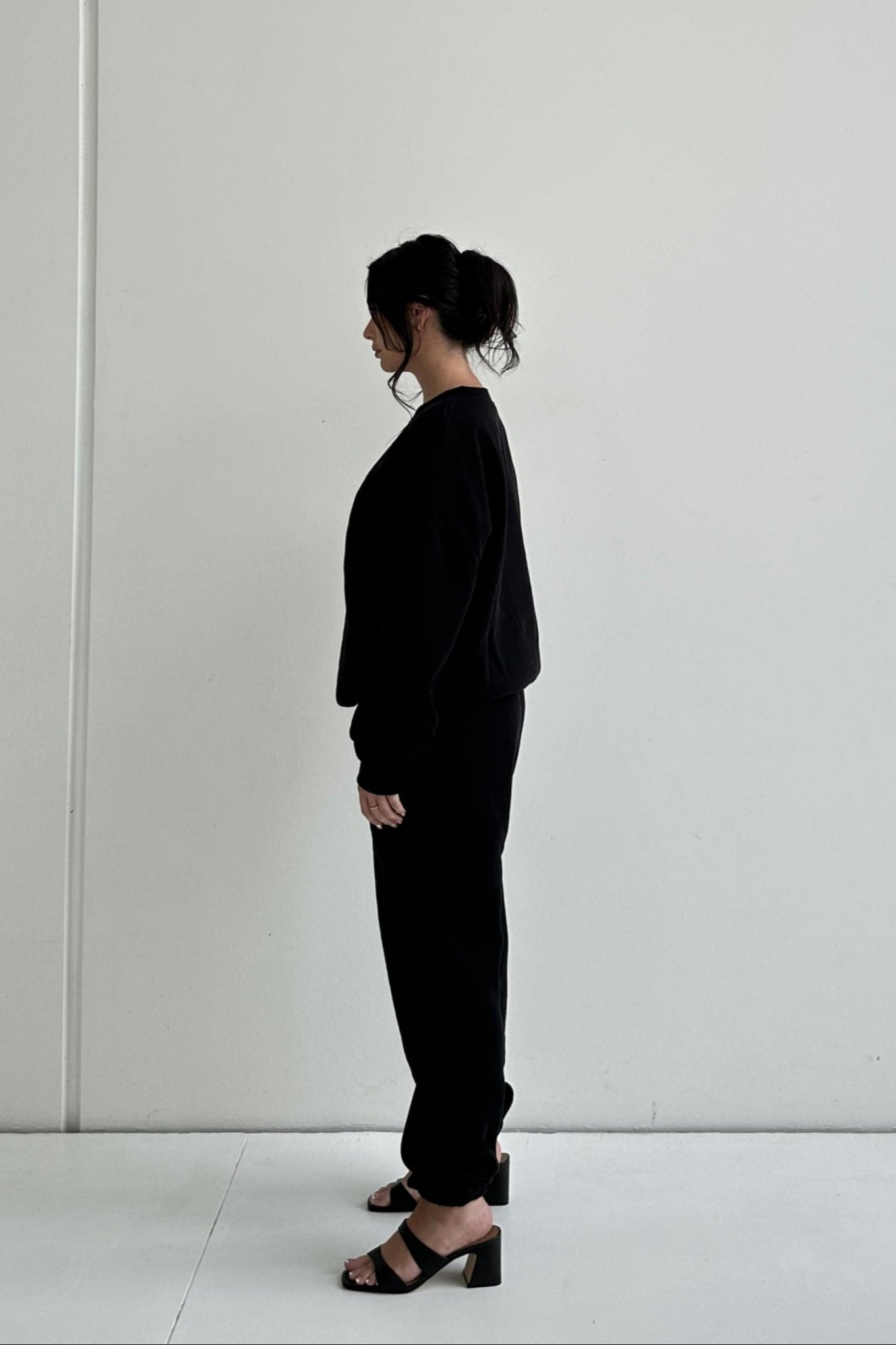 BUTR & MILK "New Money" black tracksuit set